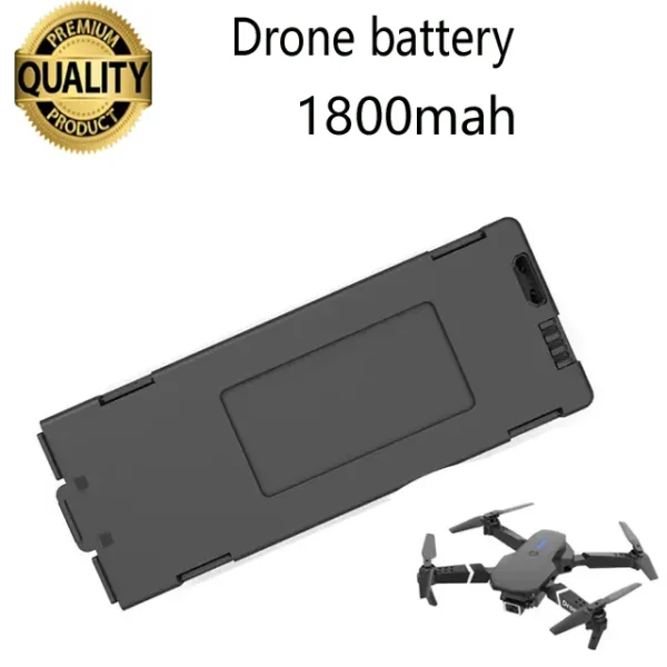 FLH Drone Battery 3.7V 1800mAh RC Drone Battery Rechargeable for E88 E88 PRO E99 PRO E525 PRO Mini K10 Max K6 Max E99S E88S Uav Drone Battery